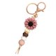 thumbnail image 1 of Llavero MyFavoritek Delicate Flower con cuentas de silicona, color marrón, 1 of 6