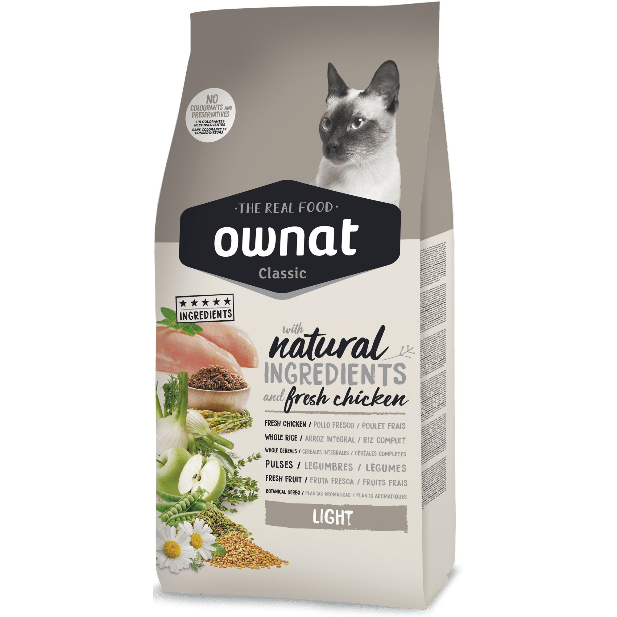 Ownat Classic Gato - Alimento Para Gatos Light Cat 4 Kg