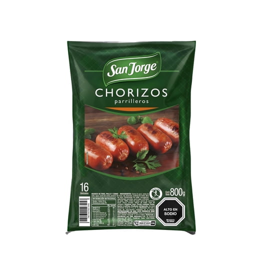 Chorizo Parrillero 16 Un 800 g San Jorge