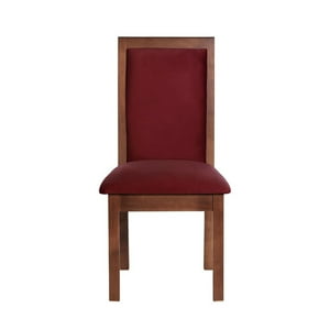 Latam Home - Silla Girona Tela Velvet Burdeo