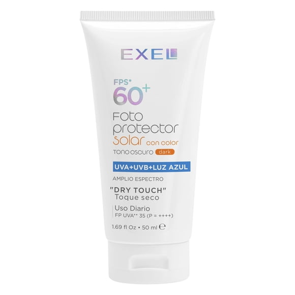 Protector solar EXEL 50 ml SPF 60 Toque seco Dark