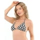 thumbnail image 2 of Bikini triangulo argolla estampado negro, 2 of 3