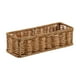 thumbnail image 4 of Cesta de almacenamiento de ratán de imitación bandeja de baño Bandeja de perfume Organizador de canasta de canasta tejida decorativa para el baño de l S, 4 of 5