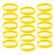 thumbnail image 4 of 15 Piezas / paquete Pulseras de silicona simples Pulseras de goma de moda Amarillo, 4 of 5