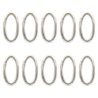 Magideal - 10 Piezas De Ganchos De Resorte Ovalados, Hardware De Liberación Rápida, Llavero Con Resorte, Hebilla Para Pesca, Mochilas, Fabricación De Bolsos Para Plata