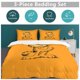 thumbnail image 5 of x434 Garfield Bed Duvet Cover Microfiber Bedding Sets 3D Printed Lightweight 3 Piece Comforter Sets, 1 Duvet Cover And 2 Pillow Shams for Kids Boys Girls 90"x90" jn434, 5 of 5