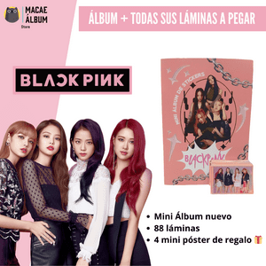 Macae - Mini Álbum Black Pink + Todas Sus Láminas A Pegar
