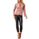 thumbnail image 2 of INSPIRE CHIC Chaqueta de Terciopelo Vintage para Mujer Regreso a Clases para Maestras Blazer con Solapa de Muesca Botón Frontal Chaqueta para el Trabajo L Rosa, 2 of 6