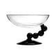 thumbnail image 3 of Cuenco De Postre De Vidrio, Multifuncional, Para Dulces, Aperitivos Y Helados, Color Negro., 3 of 5