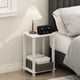 thumbnail image 1 of Bedside Table Furinno Simplistic Compact White/White, 1 of 3