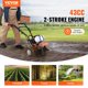 thumbnail image 2 of Cultivador Rotocultor VEVOR a Gas 43 cc, 2 Tiempos, 4 Cuchillas, 2 of 9