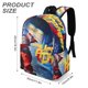 thumbnail image 3 of Henry Danger-theme Backpack, Campus style schoolbag Bookbag with Adjustable Shoulder Straps And Large Zip Compartment, Unisex Travel Bags.42x30x15cm, 3 of 6