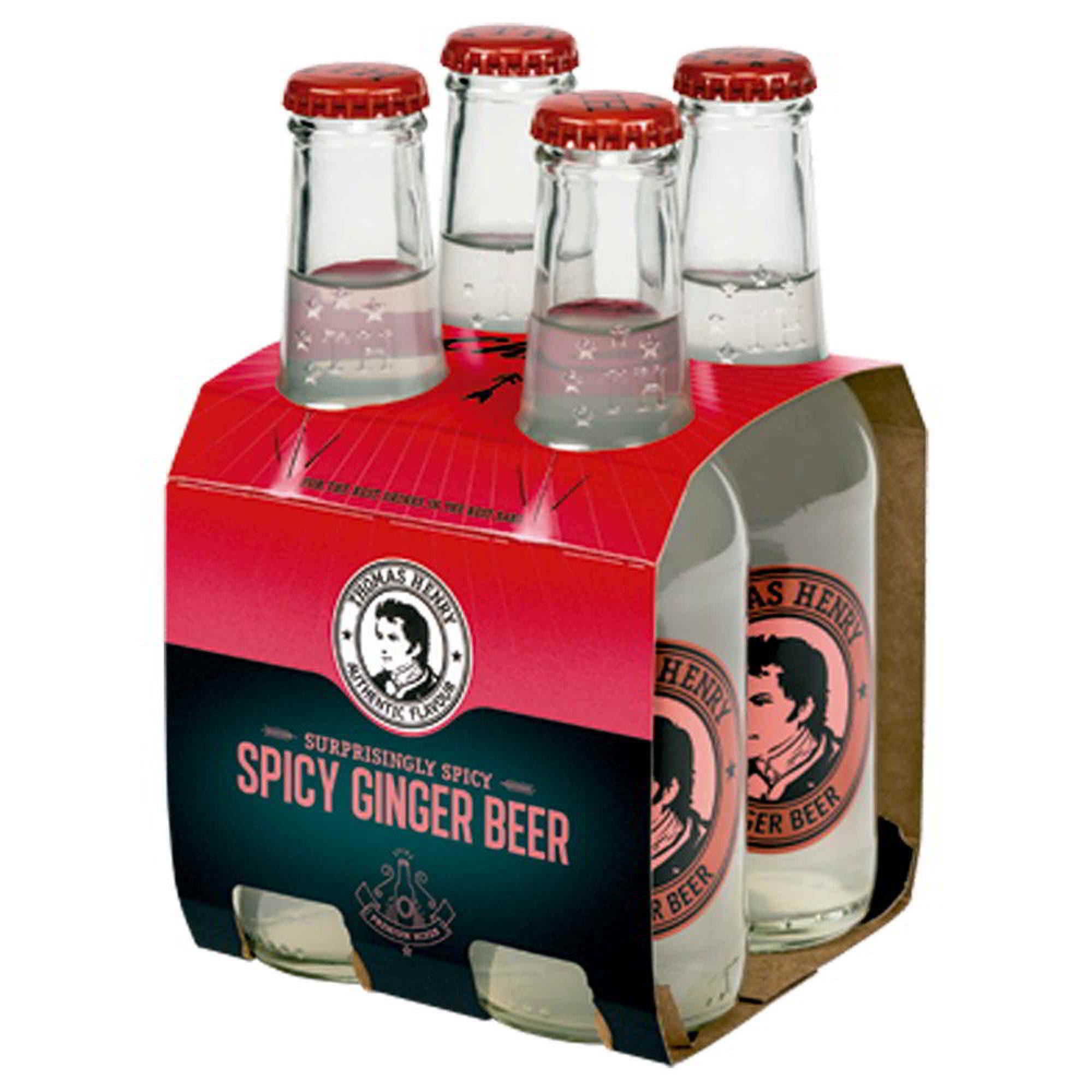 Bebida Ginger Beer Pack 4 Botella 200 ml Thomas Henry