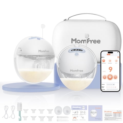 Extractor De Leche Doble Portátil Momfree 3 Modos 9 Niveles