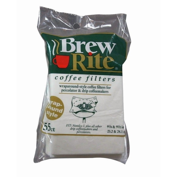 Filtros de café Brew Rite envolventes, 55 unidades