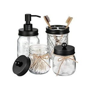 Stretto - Kit Accesorios Baño Vidrio 4 Piezas Metal