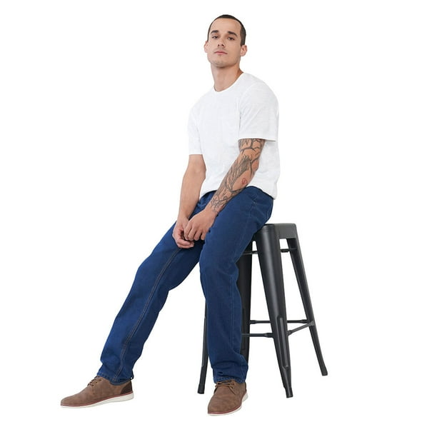 Jeans Hombre Regular Color Azul Oscuro Corona