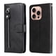 thumbnail image 1 of Funda con Cremallera para iPhone 16 Pro Max, Carcasa Cartera de Cuero PU con Soporte y Tarjetero, 1 of 6