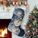 thumbnail image 1 of Ataque a los Titanes Tema: Calcetines de Navidad, fino lino blanco para colgar en escaleras y chimenea, decoración navideña para el hogar, regalo de Navidad.54cm×38cm, 1 of 5