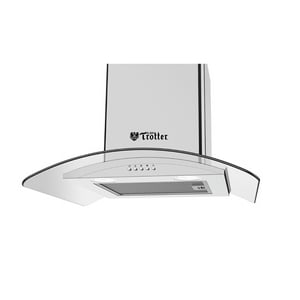 Albin Trotter - Campana Vidrio-Inox Mural Ancho: 600 Fondo: 500 Alto: 455