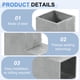 thumbnail image 3 of Kit de Soportes para Gazebo de 2 Vías, Conector de Esquina de Codo de Aluminio, Kit de Base de Poste para Carpintería DIY para Madera de 1.3" x 1.3" para Gazebo de Patio Exterior (Paquete de 12), 3 of 6
