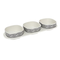 Decogreen - Snack Con 3 Divisiones Rayas