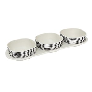 Decogreen - Snack Con 3 Divisiones Rayas