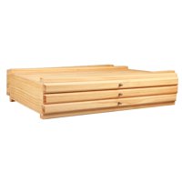 Bothyi - Caja De Almacenamiento De Suministros Para Artistas Con Divisor Extraíble Para Pinceles, Marcadores, Lápices, 3 Cajones