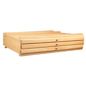 Bothyi - Caja De Almacenamiento De Suministros Para Artistas Con Divisor Extraíble Para Pinceles, Marcadores, Lápices, 3 Cajones