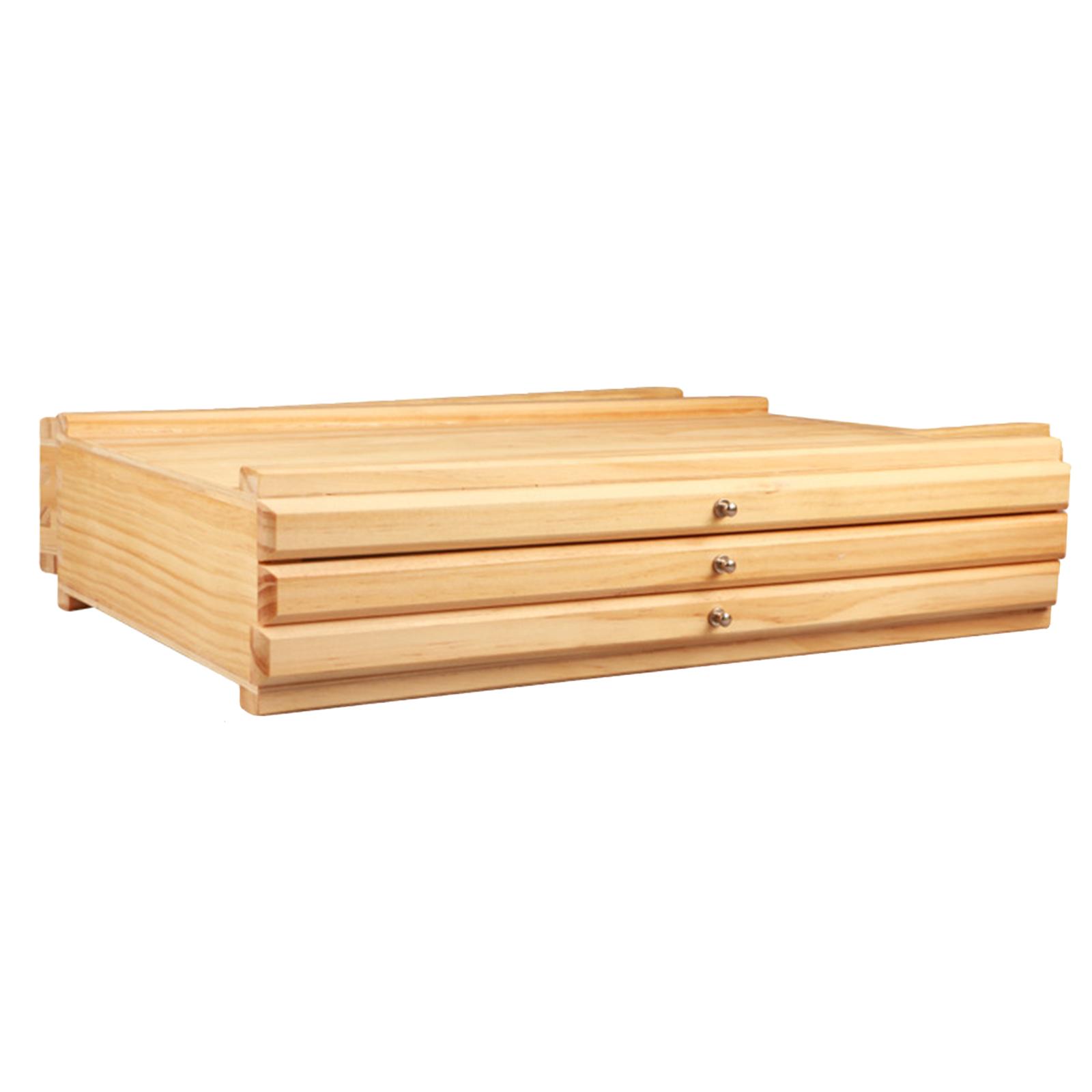 Bothyi - Caja De Almacenamiento De Suministros Para Artistas Con Divisor Extraíble Para Pinceles, Marcadores, Lápices, 3 Cajones