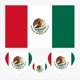 thumbnail image 1 of Tatuajes temporales de la bandera de México, 40 piezas, stickers impermeables, 1 of 5