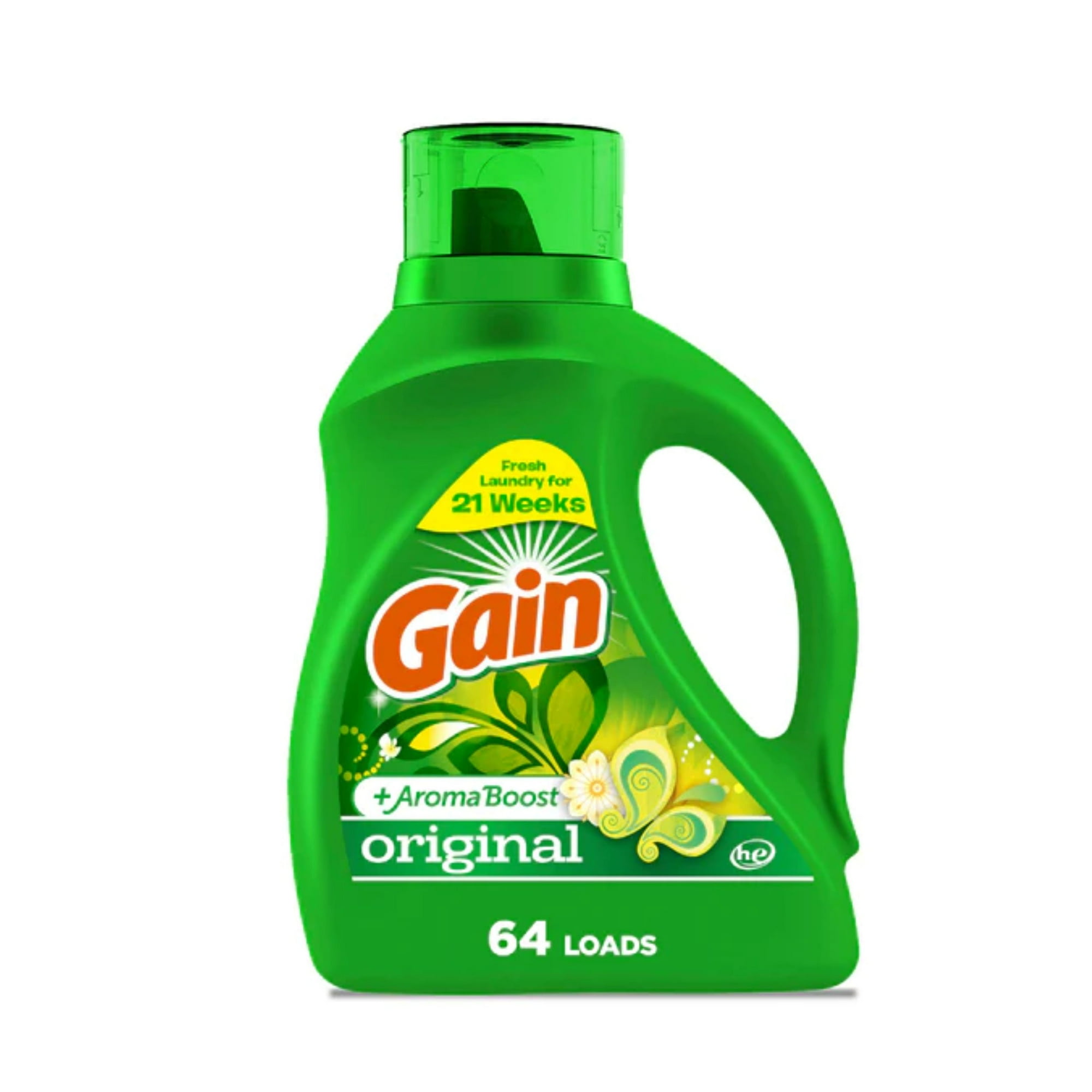 Detergente De Ropa Concentrado Líquido Original 2.72Lts (64 Lavados) - Gain