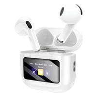 Audífonos Inalámbrico Pantalla Touch Anc Bt Tws Hoco Ew72 Blanco