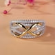 thumbnail image 1 of Elegant Two Tone Infinity Shape Engagement Ring for Women - Perfect for Weddings and Special Occasions, 1 of 4