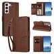 thumbnail image 2 of Funda Cartera Trébol para Samsung Galaxy S22 Plus con Ranuras Tarjetas y Carga Inalámbrica Marrón, 2 of 6