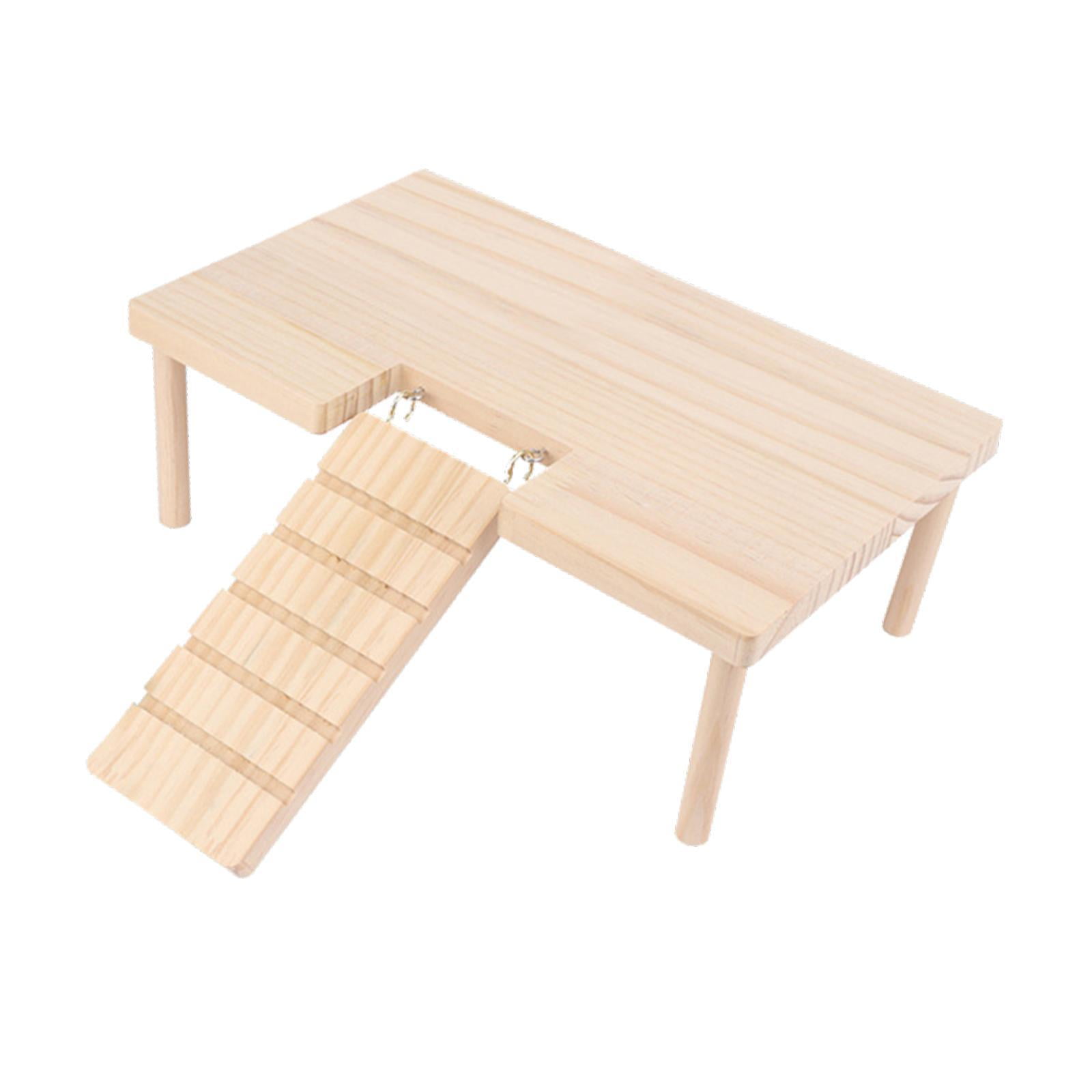 Magideal - Plataformas De Hámster Escalera De Mascotas Con Decoración De Hábitat De Escalada De Escalada Muebles De Mascotas Pequeños Para Chinchilla De Ratón De S