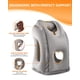 thumbnail image 3 of Almohada de viaje Sunany inflable para cuello con máscara para ojos y tapones para los oídos, color gris, 3 of 8