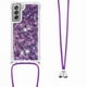 thumbnail image 3 of Funda FOXDOCK para Samsung Galaxy S21 FE con Cuerda Ajustable, Brillo Líquido, Protección Antigolpes y Lente – Ideal para Regalo, 3 of 6