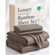 thumbnail image 1 of Juego de sábanas King de bambú color arena - Hotel Sheets Direct, 1 of 9