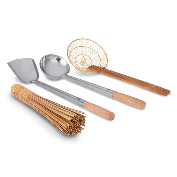 Set de Utensilios para Wok Craft Wok Cucharón Espátula Colador Cepillo