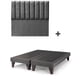 thumbnail image 1 of Base de cama mas respaldo de 2 plazas 150x190cm Lino Gris oscuro, 1 of 4