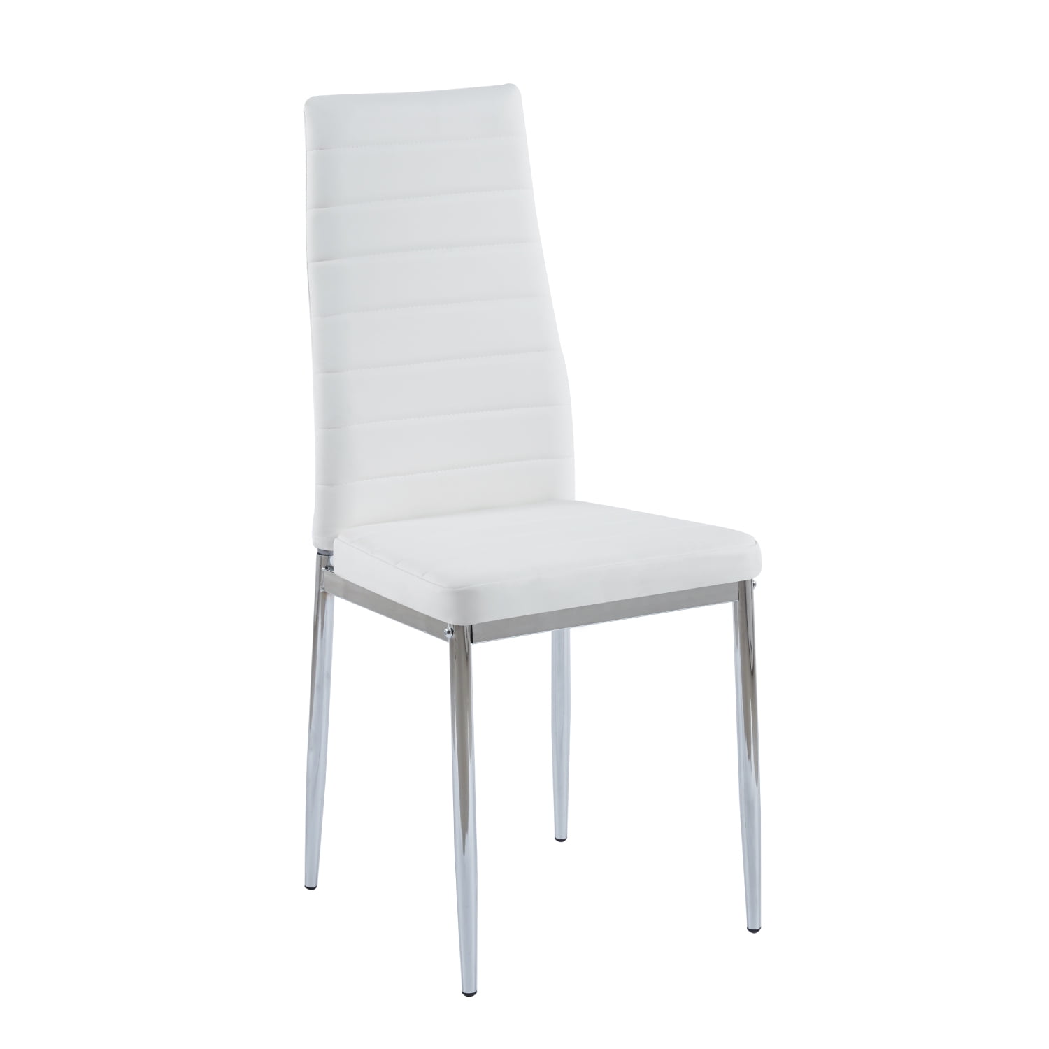 Klik Muebles - Silla Dining Liana Con Patas Cromadas - Blanca