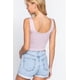 thumbnail image 4 of Blusa Saronite Básico Crop Sin Mangas Lilac Agua Mujer, 4 of 4