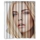 thumbnail image 1 of Cortina de ducha Cara Delevingne, juego de cortina de baño con ganchos, tamaño 60 x 72 pulgadas, 1 of 3