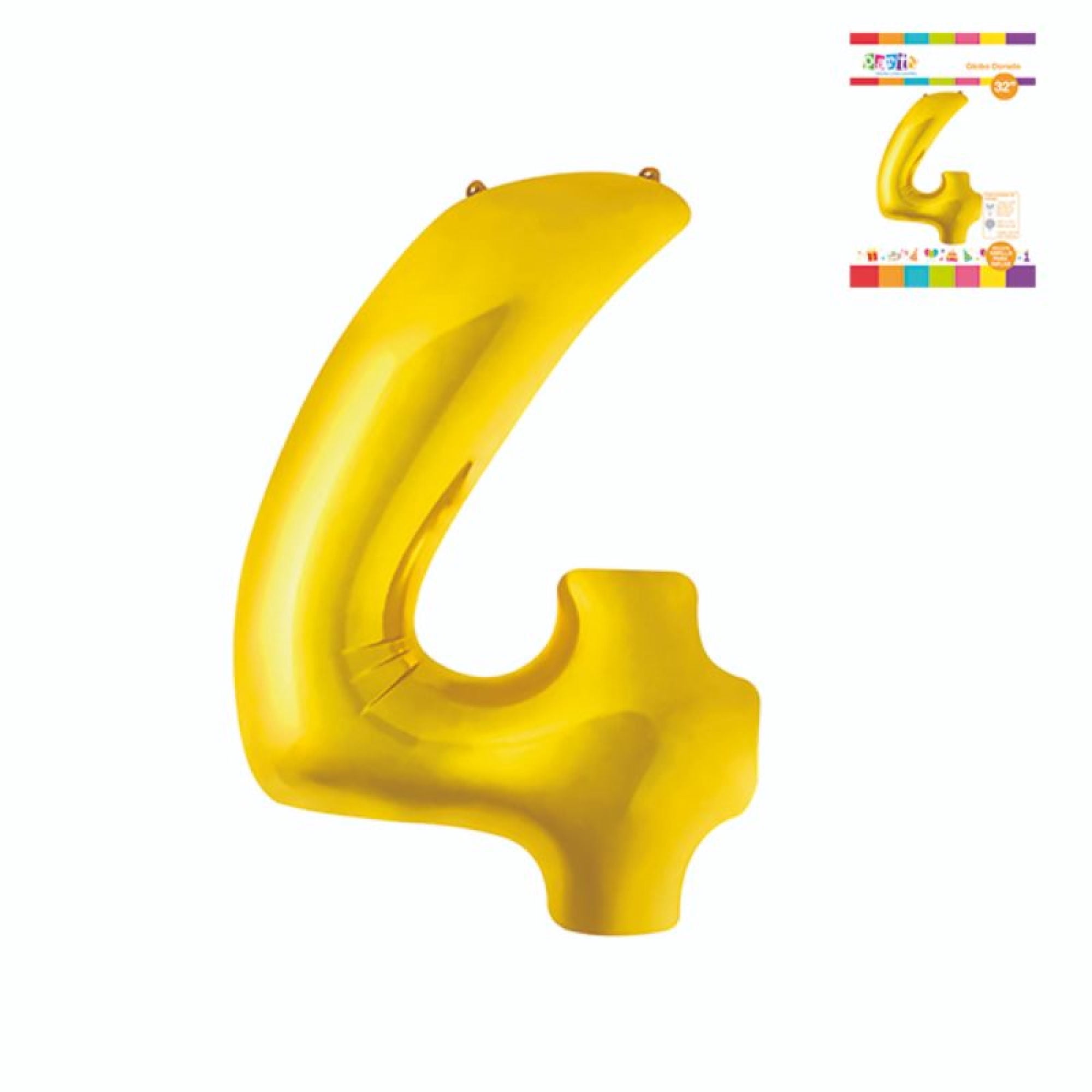 Globo Papel Metal Dorado 32 N4 / Producto Surtido Party Express