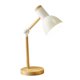thumbnail image 4 of Lámpara De Mesa De Lectura Multiarticulada LED De Madera Luz De Trabajo Flexible Blanco 3W, 4 of 5