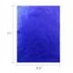 thumbnail image 2 of Papel de aluminio Hygloss Products metalizado, 8,5 x 11, azul, 100 hojas, 2 of 4