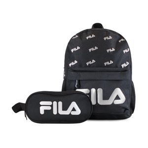 Pack Fila Mochila 10Lts Urbanix + Estuche Neceser Spark Negro-Silver