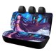 thumbnail image 1 of Chica Cazadora de Demonios Nezuko-theme Car Rear Seat Covers Back Elastic Flexible Car Seat Covers Decorative Fits Most Cars 120x59x76cm, 1 of 6