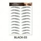 thumbnail image 1 of 1 sheet Long-Lasting 6D Hair-Like Eyebrow Tattoo Stickers - Waterproof Black and Brown Eyebrow Makeup Stickers, 1 of 3